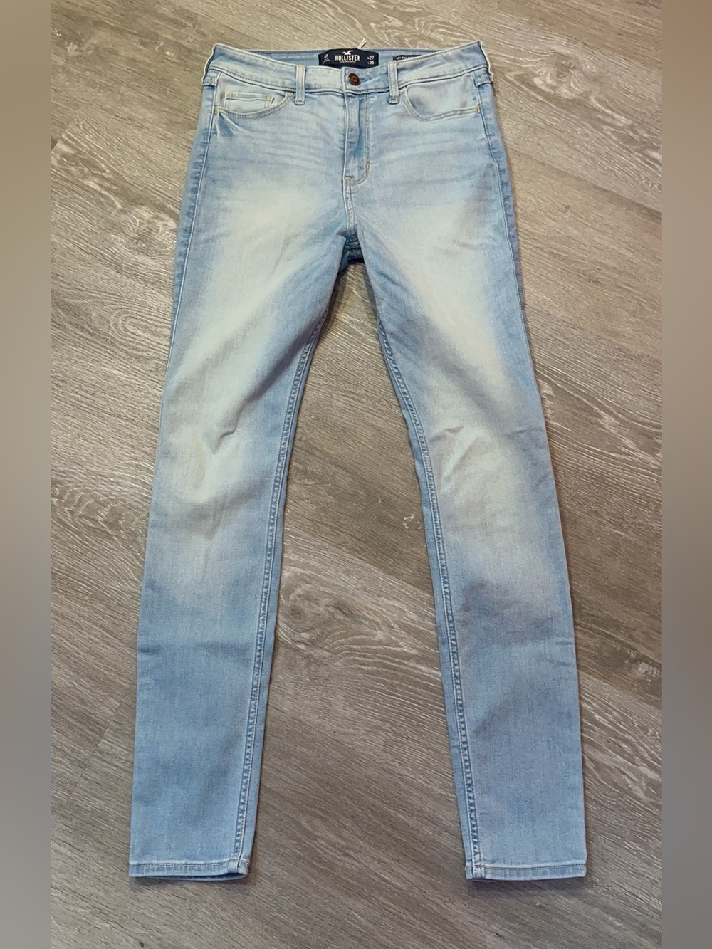 Hollister High Rise Super Skinny Light Blue Jeans